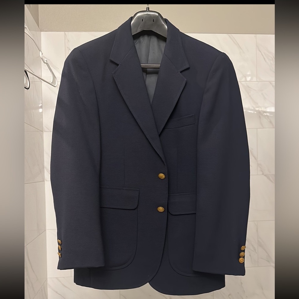 Navy Stafford SportCoat Size 38S